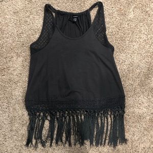 Torrid Gray boho tank top